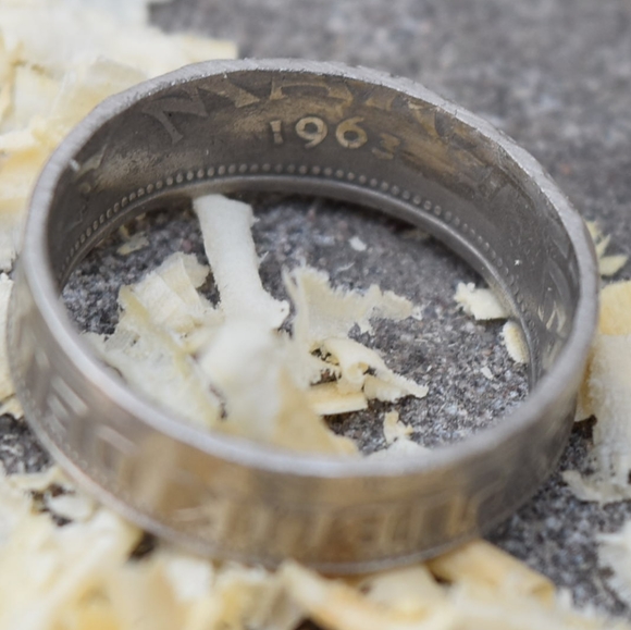 NEW Handmade 1963 German Coin Ring - Picture 3 of 4